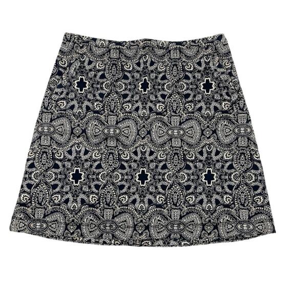 Hollister Skirt Womens Size 1 Navy Blue & White Mini Whimsical Print Pockets - Picture 1 of 11